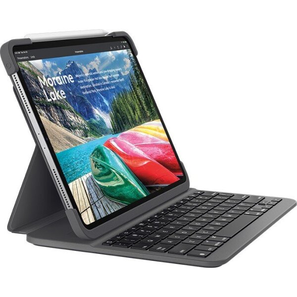 Logitech Slim Folio Pro kabelloses Bluetooth-Tastatur Apple iPad Pro 11 Zoll