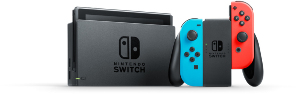 Nintendo Switch V2 schwarz/blau/rot (2019)