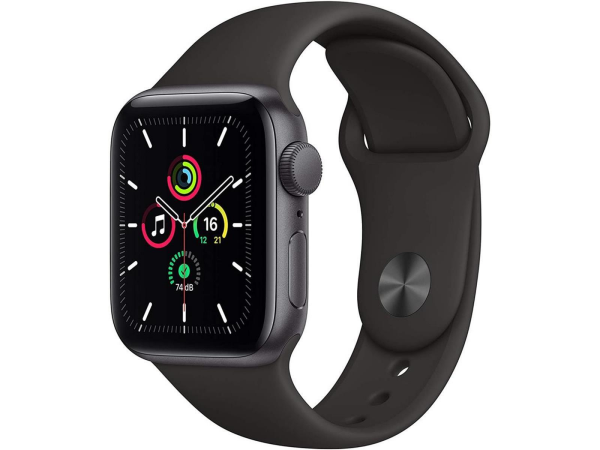 Apple Watch SE (1.Gen) GPS 44mm space grau mit Sportarmband schwarz