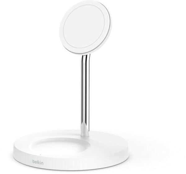 Belkin BoostCharge Pro 2-in-1 Wireless Charger Stand mit MagSafe weiß