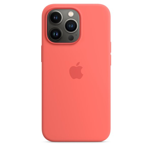 Apple Silikon Case iPhone 13 Pro mit MagSafe (pink pomelo)