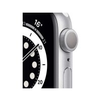 Apple Watch Series 6 GPS, 40mm Silver Aluminium Case with White Sport Band - Regular