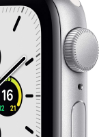 Apple Watch SE (1.Gen) GPS 44mm Silver Aluminium Case with White Sport Band - Regular