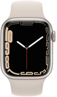 Apple Watch Series 7 (GPS + Cellular) 41mm Aluminium Polarstern mit Sportarmband Polarstern