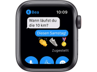 Apple Watch SE (GPS + Cellular) 40mm space grau mit Sportarmband Mitternacht