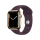 Apple Watch Series 7 GPS + Cellular 45mm Edelstahl gold mit Sportarmband