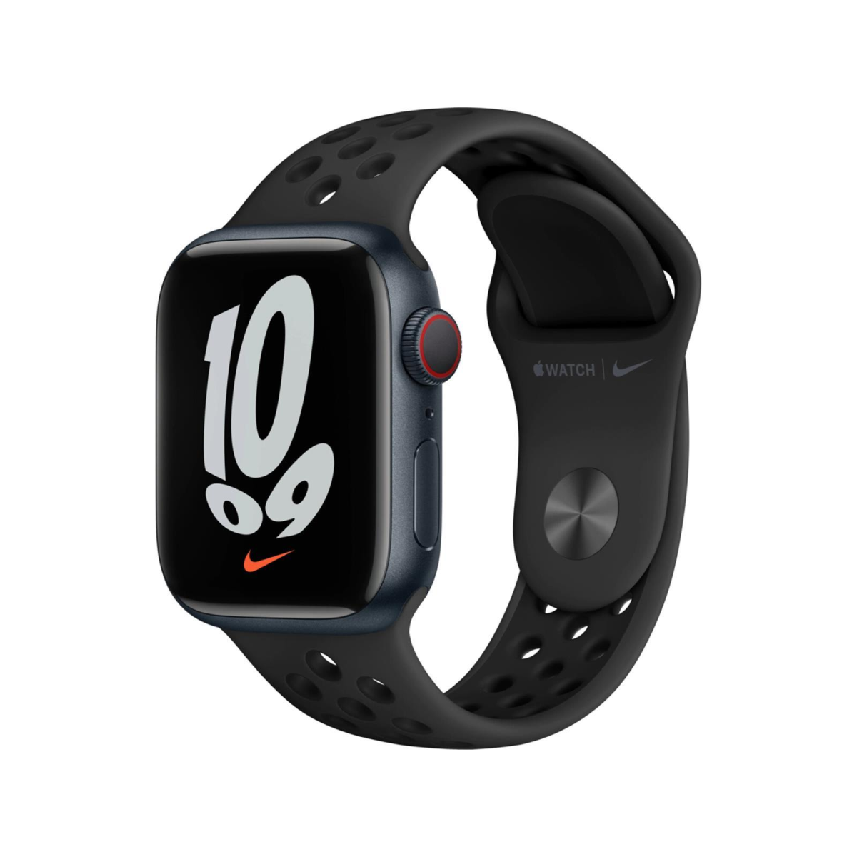 Apple Watch Nike Series 7 GPS + Cellular 45mm Aluminium Mitternacht m ...