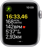 Apple Watch SE GPS + Cellular 40mm silber mit Sportarmband abyssblau