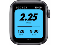 Apple Watch Nike SE (1.Gen) GPS + Cellular 40mm space grau mit Sportarmband anthrazit/schwarz