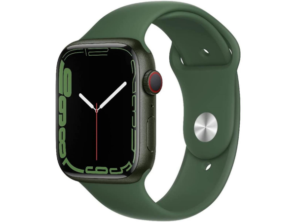 Apple Watch Series 7 GPS + Cellular 41mm Aluminium grün mit Sportarmband Klee