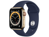 Apple Watch Series 6 GPS + Cellular 40mm Edelstahl gold...