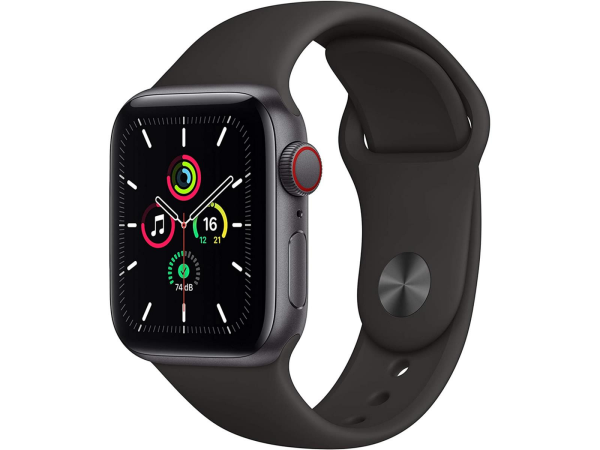 Apple Watch SE (1.Gen) GPS + Cellular 40mm space grau mit Sportarmband Mitternacht