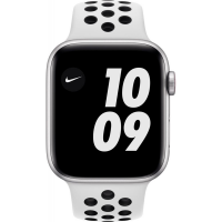 Apple Watch Nike SE (1.Gen) GPS + Cellular 44mm silber mit Sportarmband platinum/schwarz