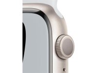 Apple Watch Nike Series 7 GPS 45mm Aluminium Polarstern Sportarmband Pure Platinum