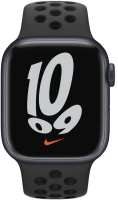 Apple Watch Nike Series 7 GPS 45mm Aluminium Mitternacht...