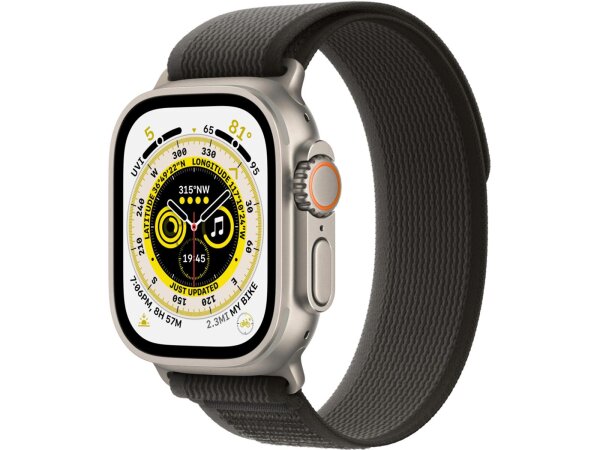 Apple Watch Ultra 49mm Titan GPS + Cellular Trail Loop schwarz/grau M/L