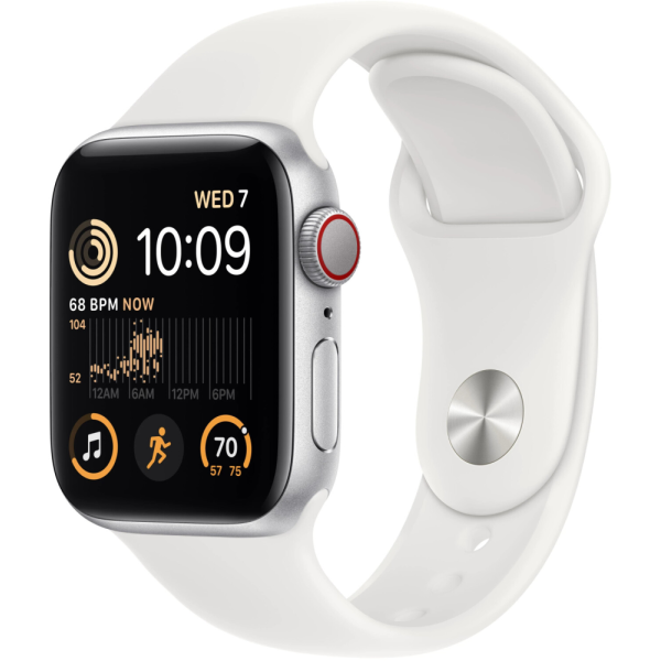 Apple Watch SE (2.Gen) GPS + Cellular 40mm Aluminium silber/weiß (2022)