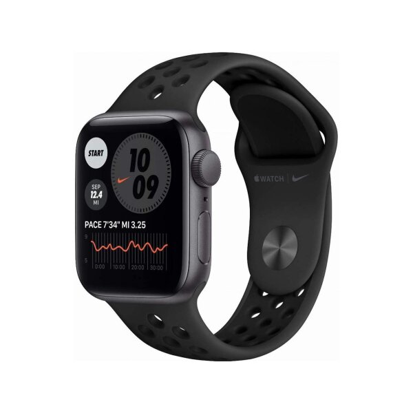 Apple Watch Nike SE (1.Gen) GPS 40mm space grau mit Sportarmband anthrazit