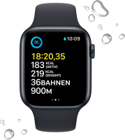 Apple Watch SE (2.Gen) GPS + Cellular 44mm Aluminium Mitternacht (2022)