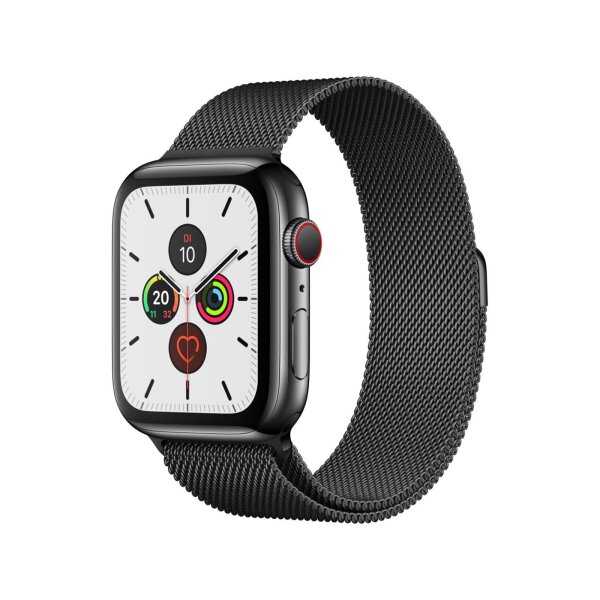 Apple Watch Series 5 GPS + Cellular 40mm Edelstahl schwarz