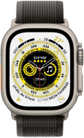 Apple Watch Ultra 49mm Ttian GPS + Cellular Trail Loop schwarz/grau S/M