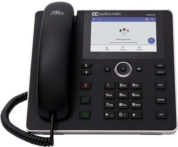 AudioCodes C450HD IP Phone - VoIP-Telefon - mit Bluetooth-Schnittstelle