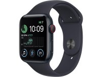 Apple Watch SE GPS + Cellular 40mm Midnight Aluminium Case with Midnight Sport Band - S/M