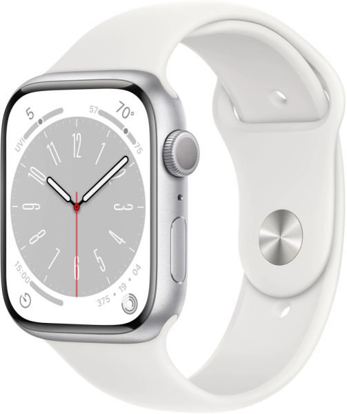 Apple Watch Series 8 GPS 41mm Aluminium silber/weiß