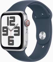Apple Watch SE (2.Gen) 2022 (GPS + Cellular) 40mm silber/sturmblau