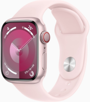 Apple Watch Series 9 (GPS + Cellular) 41mm Aluminium rosé/hellrosa S/M