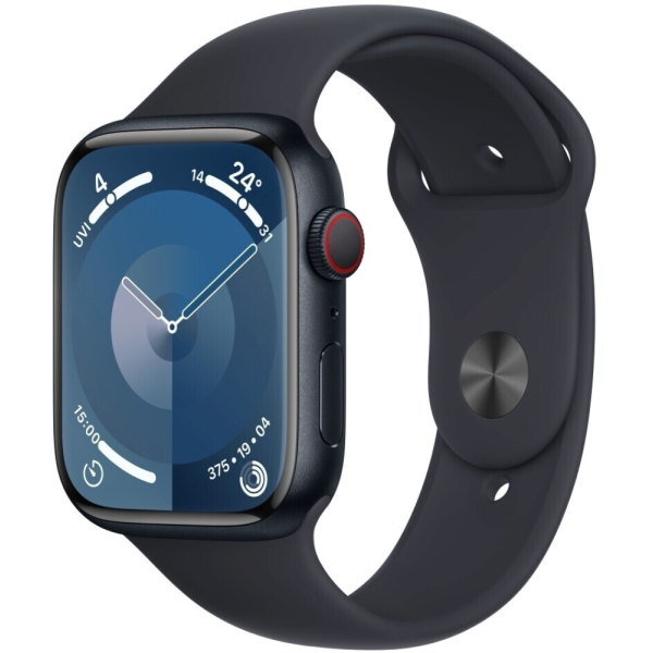 Apple Watch Series 9 (GPS + Cellular) 45mm Aluminium Mitternacht M/L