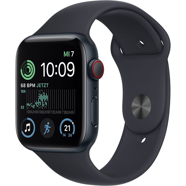 Apple Watch SE (2.Gen) GPS + Cellular 44mm Aluminium Mitternacht M/L (2023)