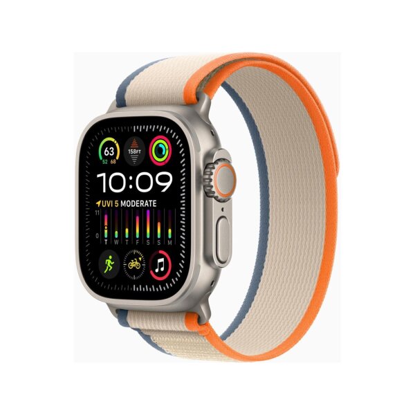 Apple Watch Ultra 2 49mm Titan GPS + Cellular Trail Loop orange/beige S/M