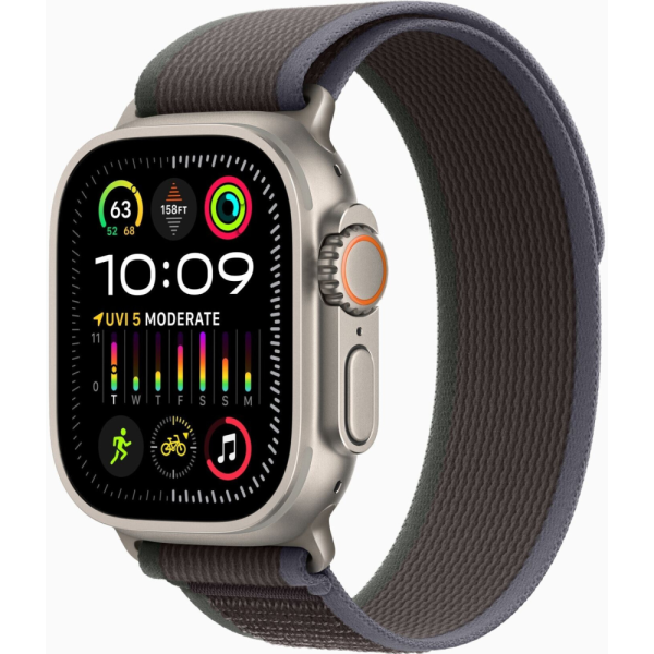 Apple Watch Ultra 2 49mm Titan GPS + Cellular Trail Loop blau/schwarz S/M