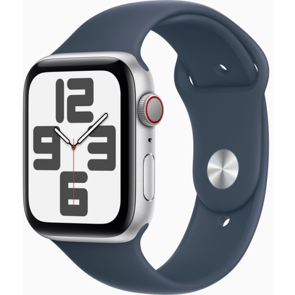 Apple Watch SE (2.Gen) GPS + Cellular 44mm Aluminium silber/sturmblau M/L (2023)