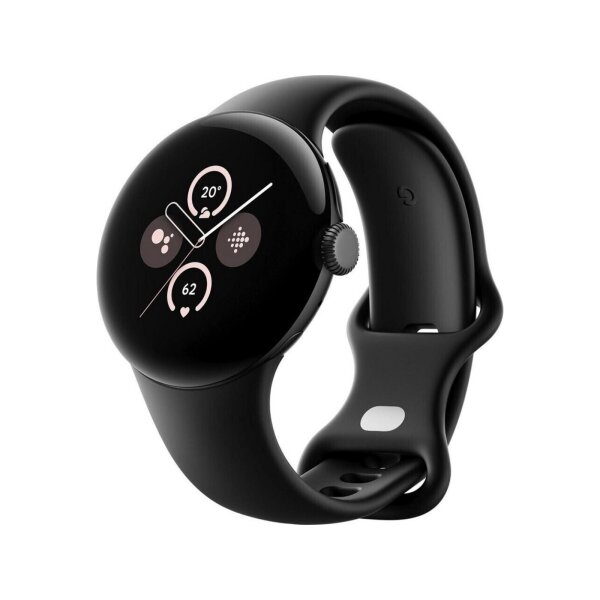Google Pixel Watch 2 Matte Black mit Sportarmband Obsidian Wi-Fi