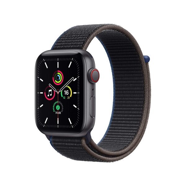 Apple Watch SE (1.Gen) GPS + Cellular 44mm Space Gray Aluminium Case with Charcoal Sport Loop