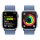 Apple Watch Series 9 (GPS + Cellular) 45mm Aluminium silber Sport Loop winterblau