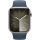 Apple Watch Series 9 (GPS + Cellular) 45mm Edelstahl silber/sturmblau M/L