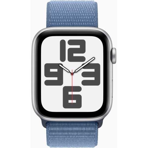 Apple Watch SE (2.Gen) GPS + Cellular 44mm Aluminium silber Sport Loop winterblau (2023)