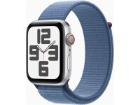 Apple Watch SE (2.Gen) 2023 (GPS + Cellular) 44mm Aluminium silber Sport Loop winterblau