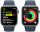 Apple Watch Series 9 GPS + Cellular 45mm Edelstahl silber/sturmblau S/M