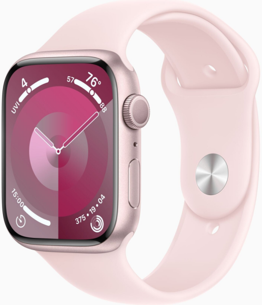 Apple Watch Series 9 GPS 45mm Aluminium rosé/hellrosa S/M