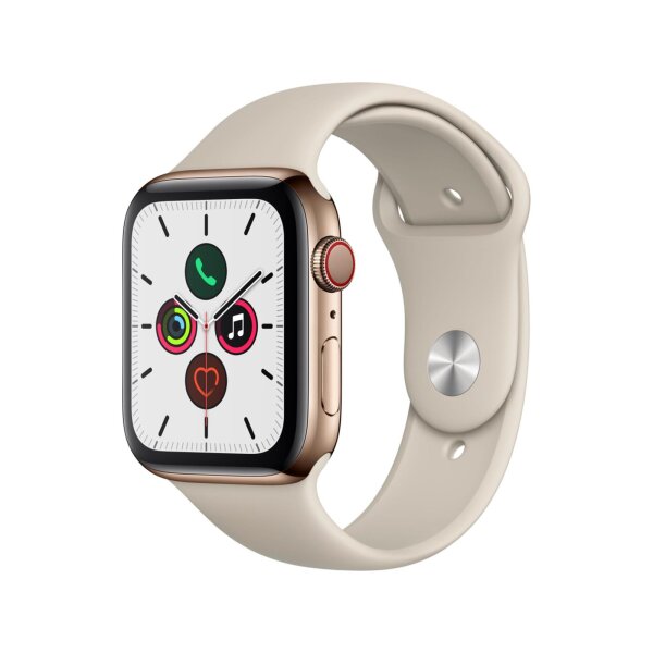 Apple Watch Series 5 GPS + Cellular 44mm Edelstahl gold/beige