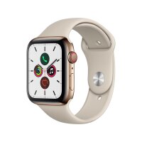 Apple Watch Series 5 GPS + Cellular 44mm Edelstahl gold/beige