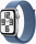 Apple Watch SE 2022 GPS 40mm silber mit Sport Loop winterblau