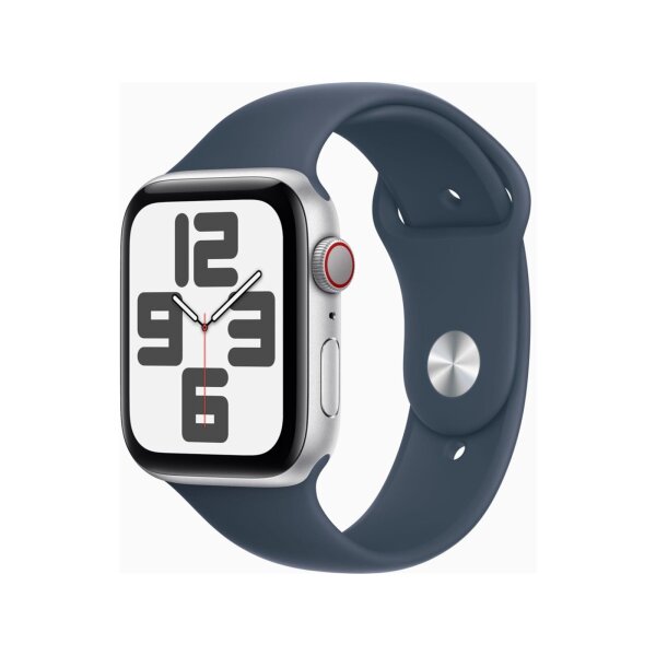 Apple Watch SE (2.Gen) GPS + Cellular 44mm Aluminium silber/sturmblau M/L (2023)