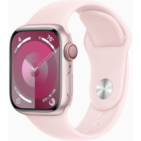 Apple Watch Series 9 (GPS + Cellular) 45mm Aluminium rosé/hellrosa M/L