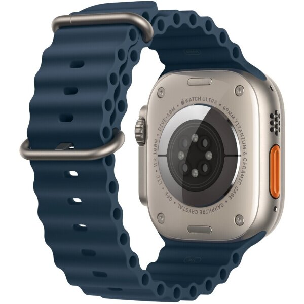 Apple Watch Ultra 2 49mm Titan GPS + Cellular Ocean Armband blau