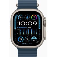 Apple Watch Ultra 2 49mm Titan GPS + Cellular Ocean Armband blau